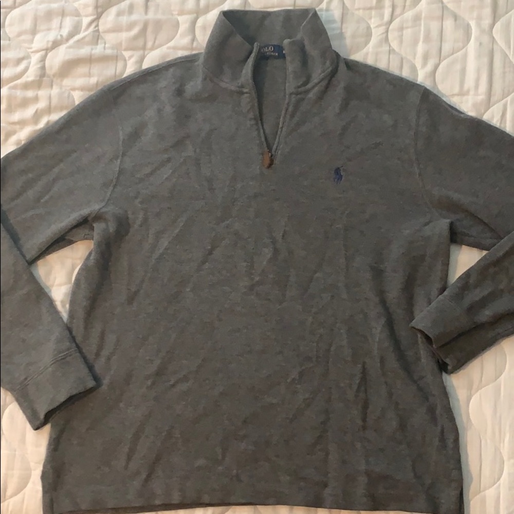 Grey Polp quarter size sweater